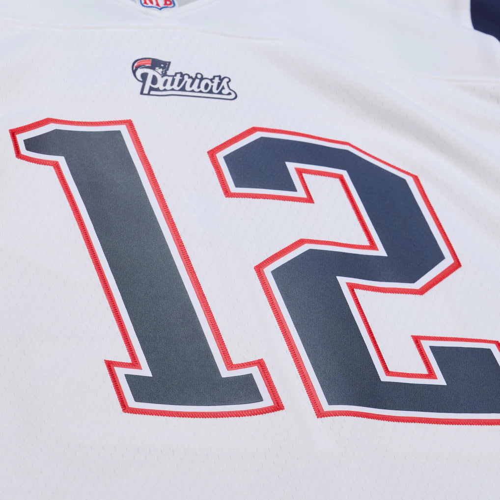 Men's Mitchell & Ness Tom Brady White New England Patriots 2000 Legacy Replica Jersey - Pro Jersey Sports