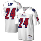 Men's Ty Law New England Patriots Mitchell & Ness White Legacy Replica Jersey - Pro Jersey Sports