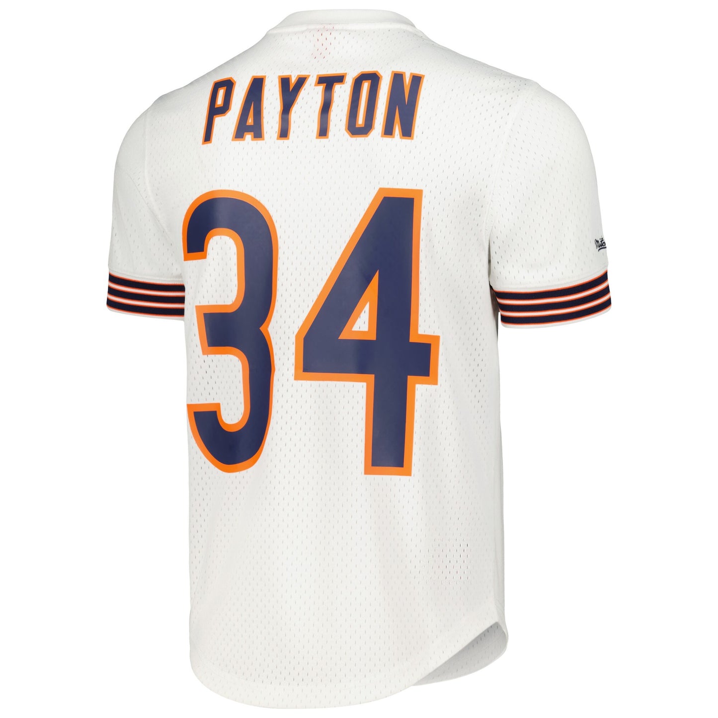 Men's Walter Payton Chicago Bears Mitchell & Ness Mesh Retired White Player Name & Number Crew Neck Top