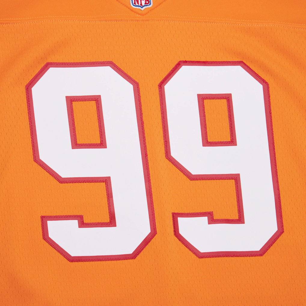 Men's Mitchell & Ness Warren Sapp Orange Tampa Bay Buccaneers 1995 Legacy Replica Jersey - Pro Jersey Sports
