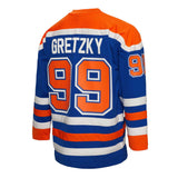 Men's Edmonton Oilers Wayne Gretzky Mitchell & Ness Blue 1986-87 Blue Line Player Jersey - Pro Jersey Sports