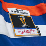 Men's Edmonton Oilers Wayne Gretzky Mitchell & Ness Blue 1986-87 Blue Line Player Jersey - Pro Jersey Sports