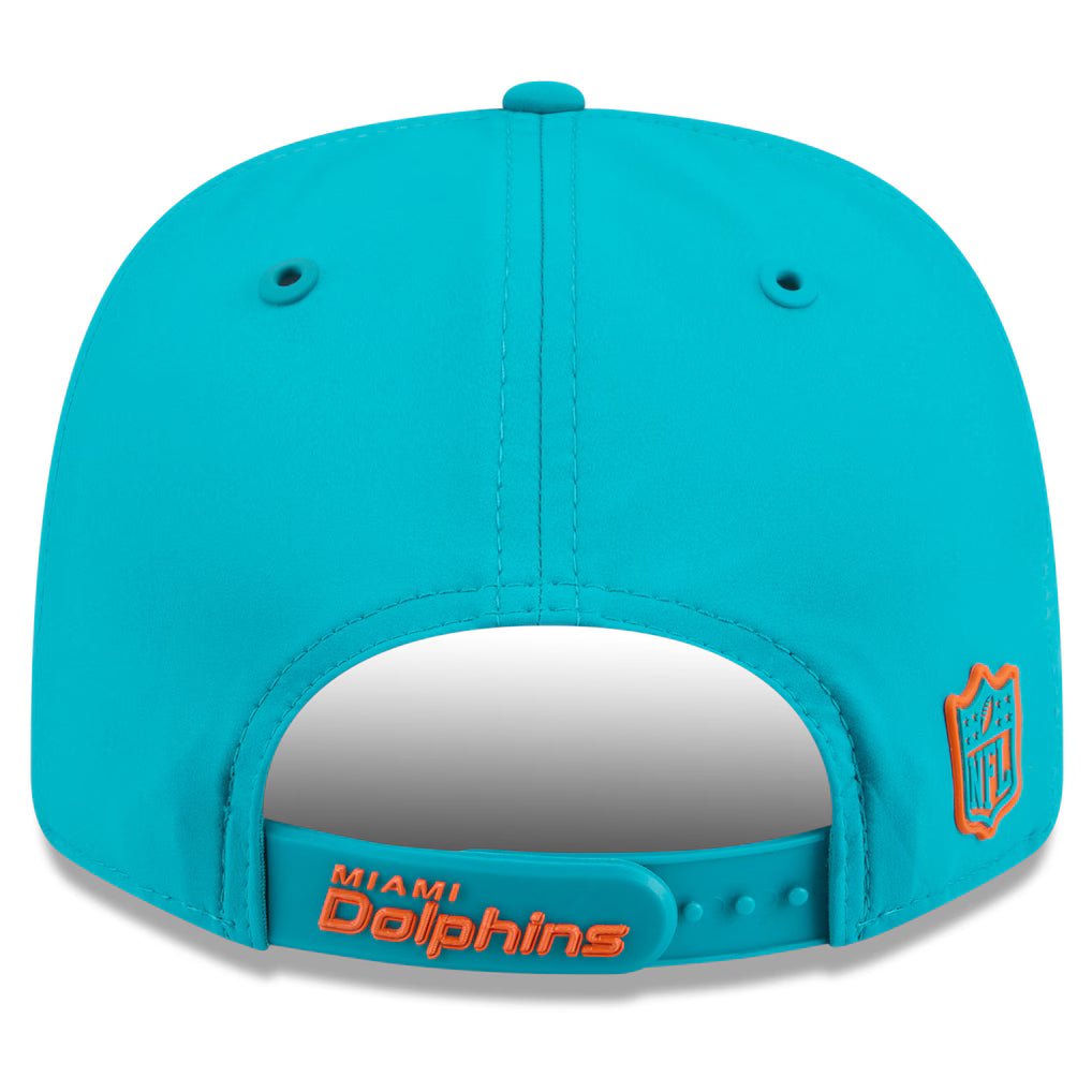 Men's Miami Dolphins New Era 2026 NFL Sideline 9SEVENTY Throwback Logo Aqua Adjustable Hat