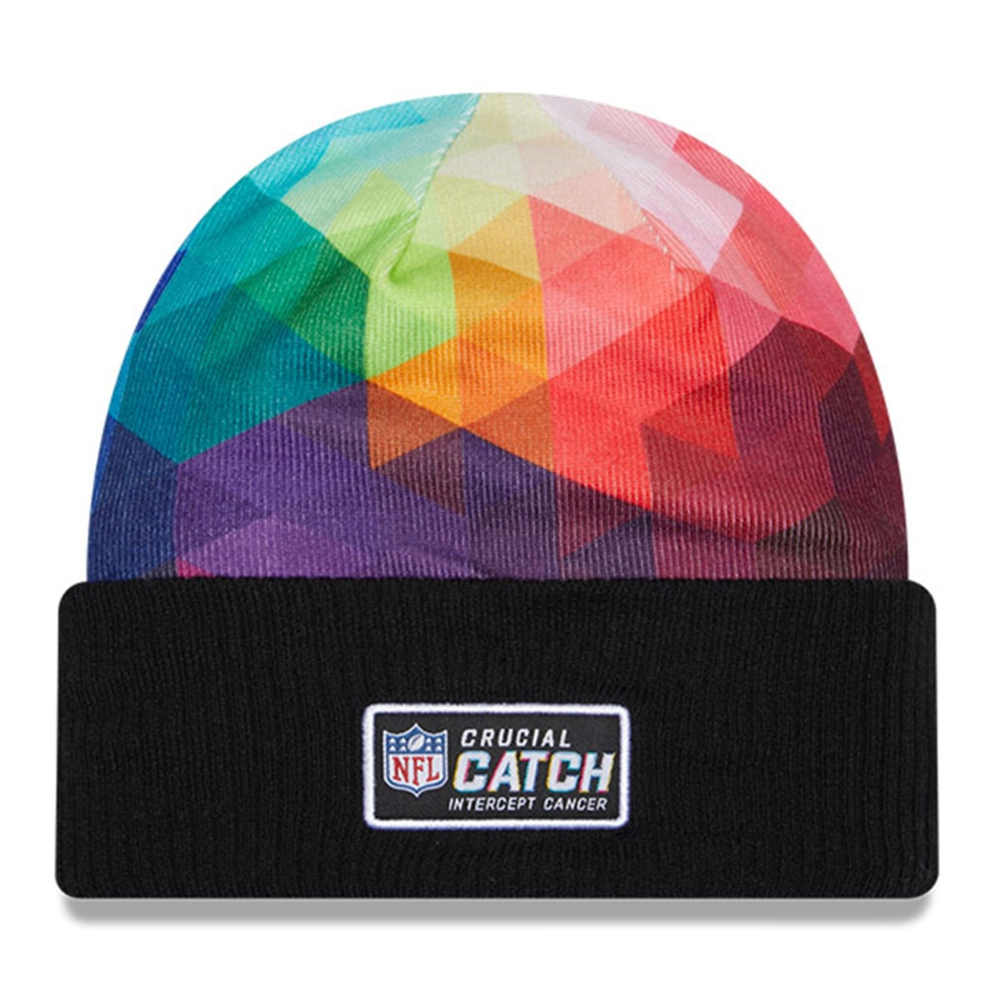 Men's Chicago Bears New Era Black 2023 NFL Crucial Catch Primary Logo Cuffed Knit Hat