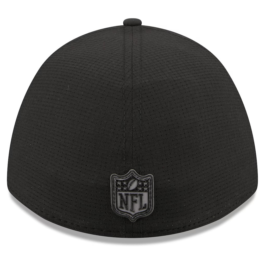 Chicago Bears New Era Black 2026 NFL Training Camp 39THIRTY M-Crown Flex Hat-Bear Logo