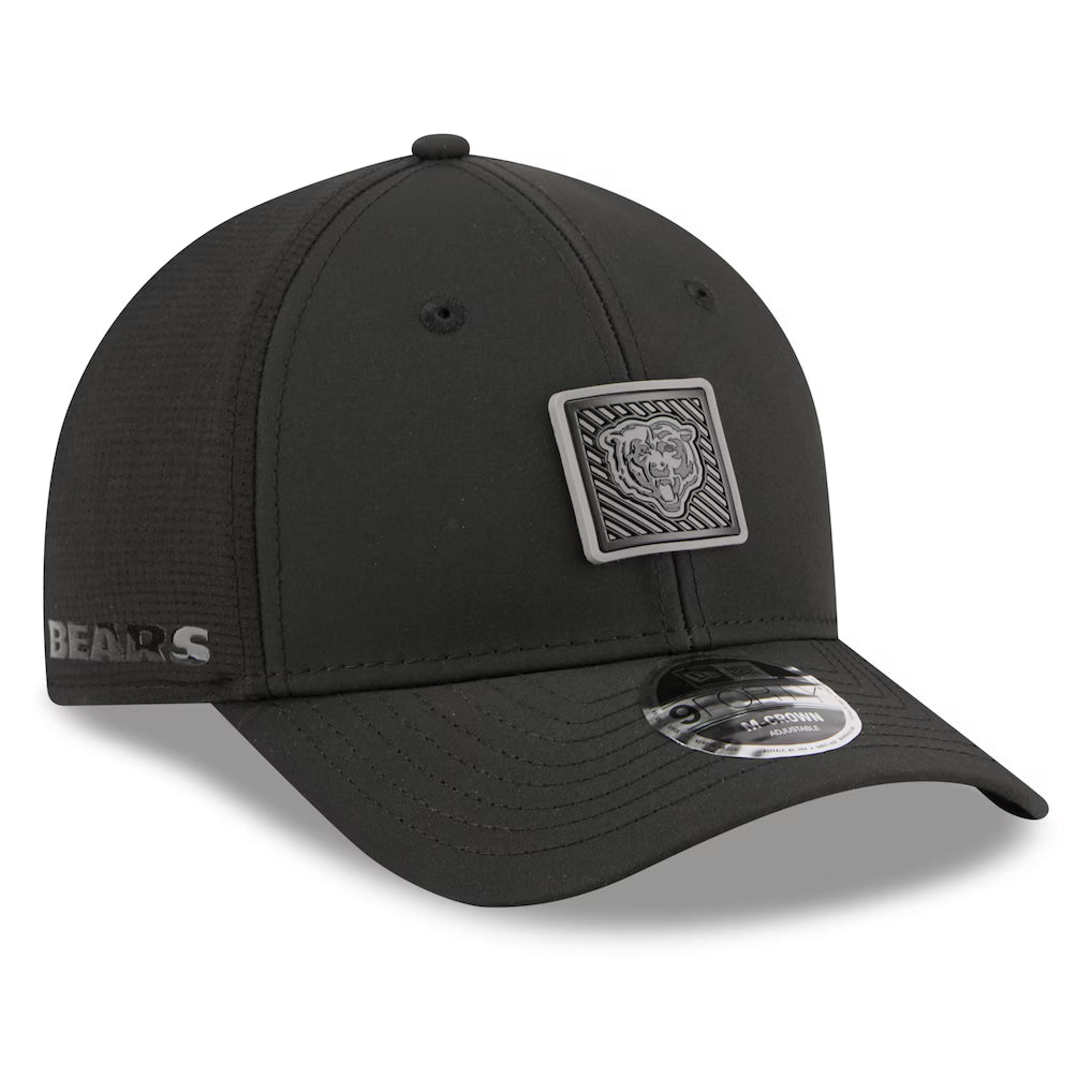 Men's Chicago Bears New Era Black 2026 NFL Training Camp 9FORTY Adjustable Hat