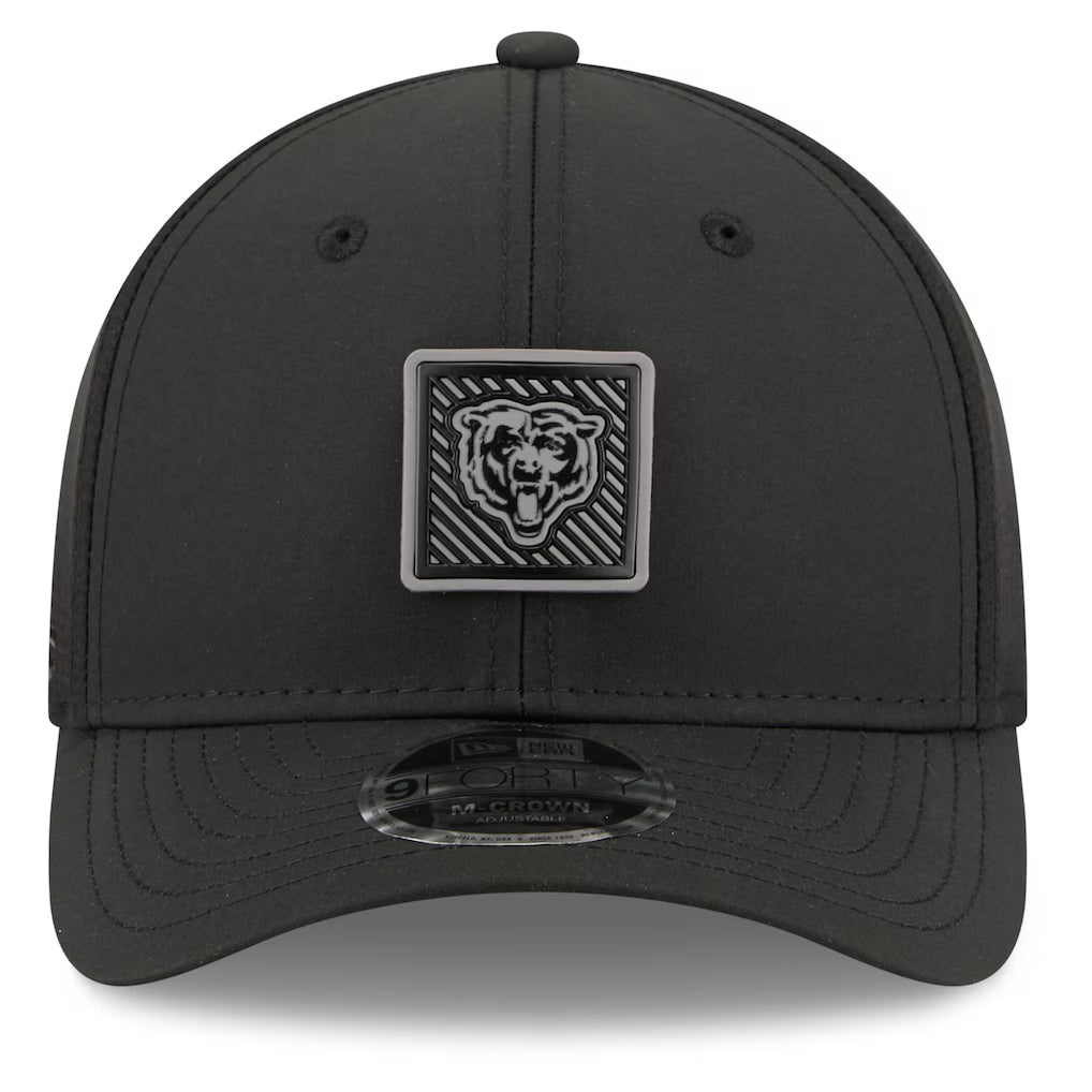 Men's Chicago Bears New Era Black 2026 NFL Training Camp 9FORTY Adjustable Hat