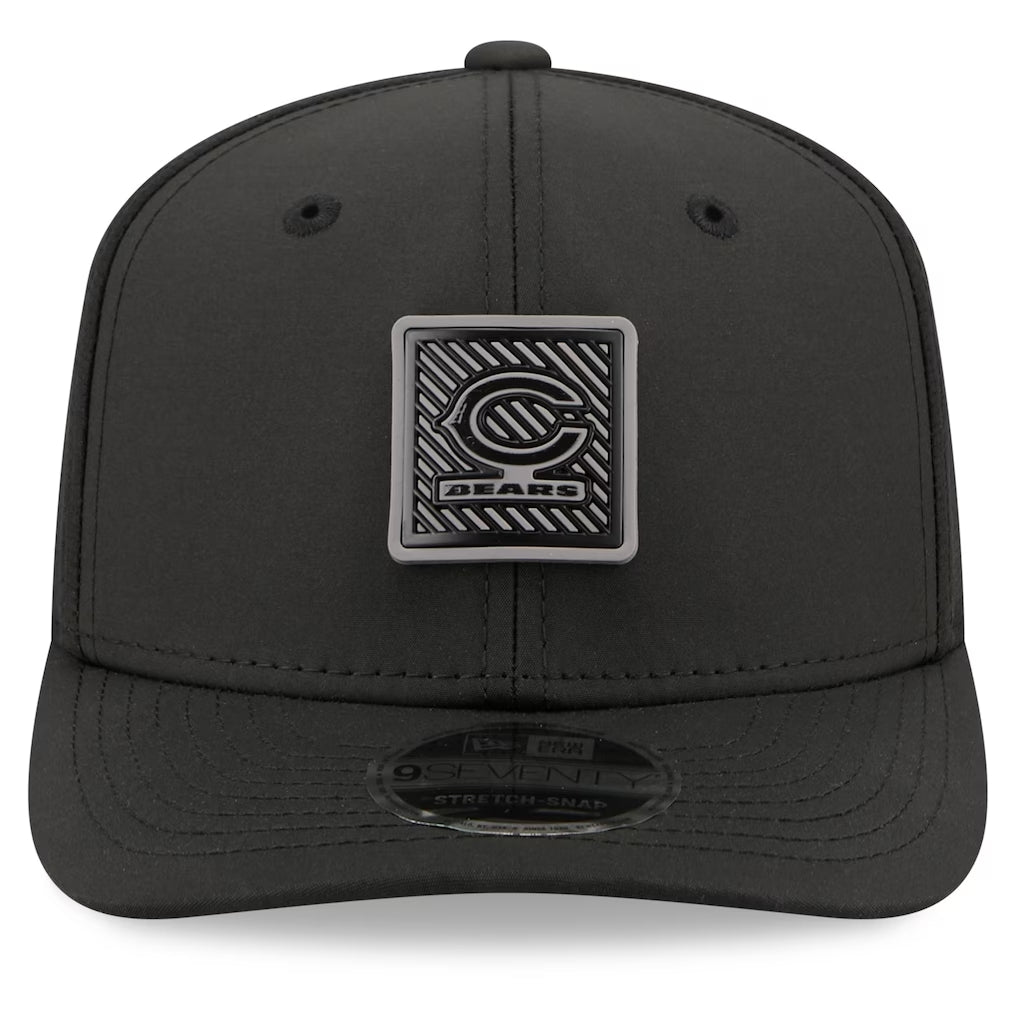 Men's Chicago Bears New Era Black 2026 NFL Training Camp 9SEVENTY Adjustable Hat- C Logo