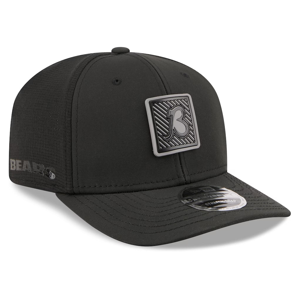 Men's Chicago Bears New Era Black 2026 NFL Training Camp 9SEVENTY Adjustable Hat- B Logo