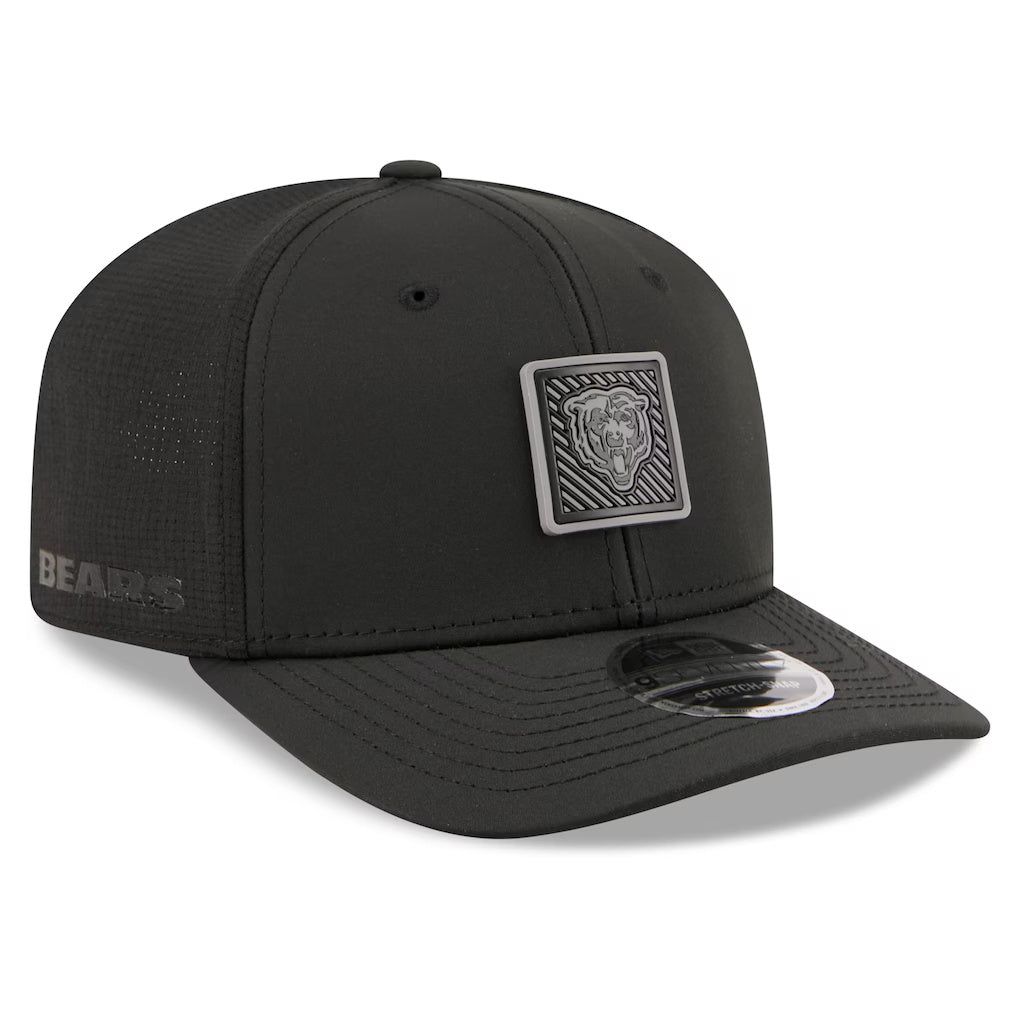 Men's Chicago Bears New Era Black 2026 NFL Training Camp Primary Logo 9SEVENTY Adjustable Hat