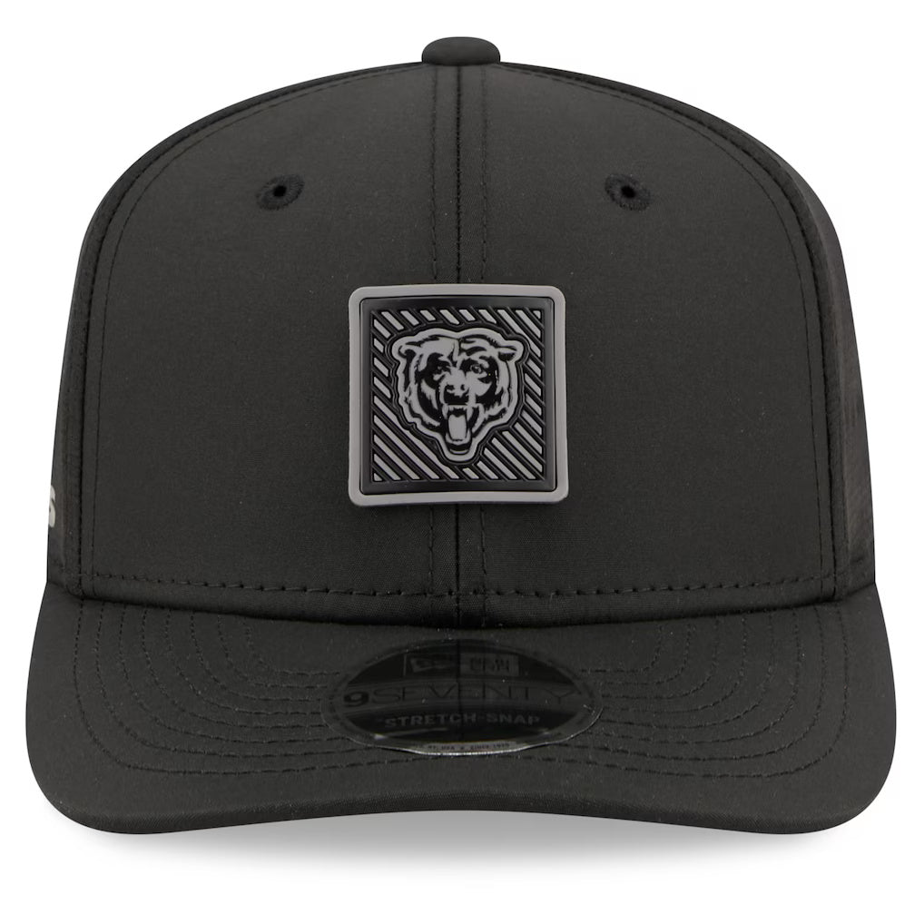 Men's Chicago Bears New Era Black 2026 NFL Training Camp Primary Logo 9SEVENTY Adjustable Hat