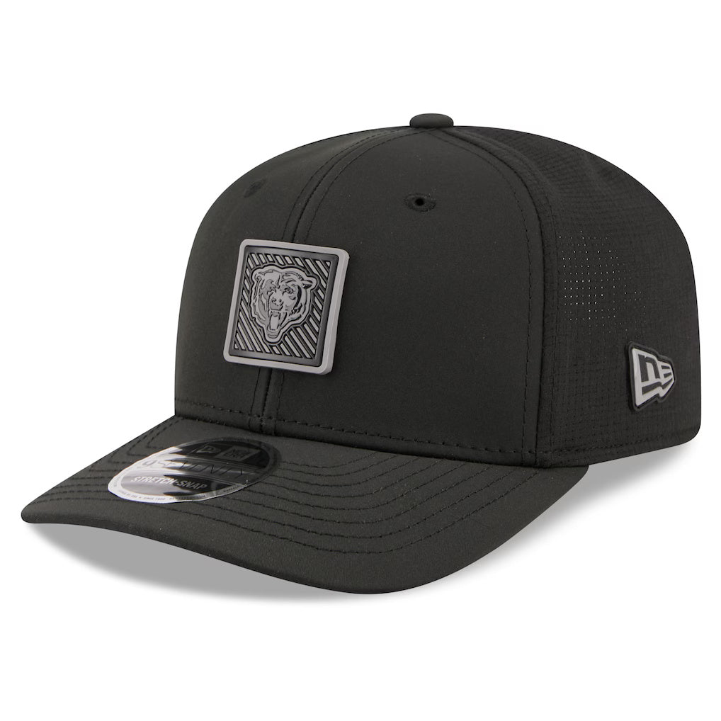 Men's Chicago Bears New Era Black 2026 NFL Training Camp Primary Logo 9SEVENTY Adjustable Hat
