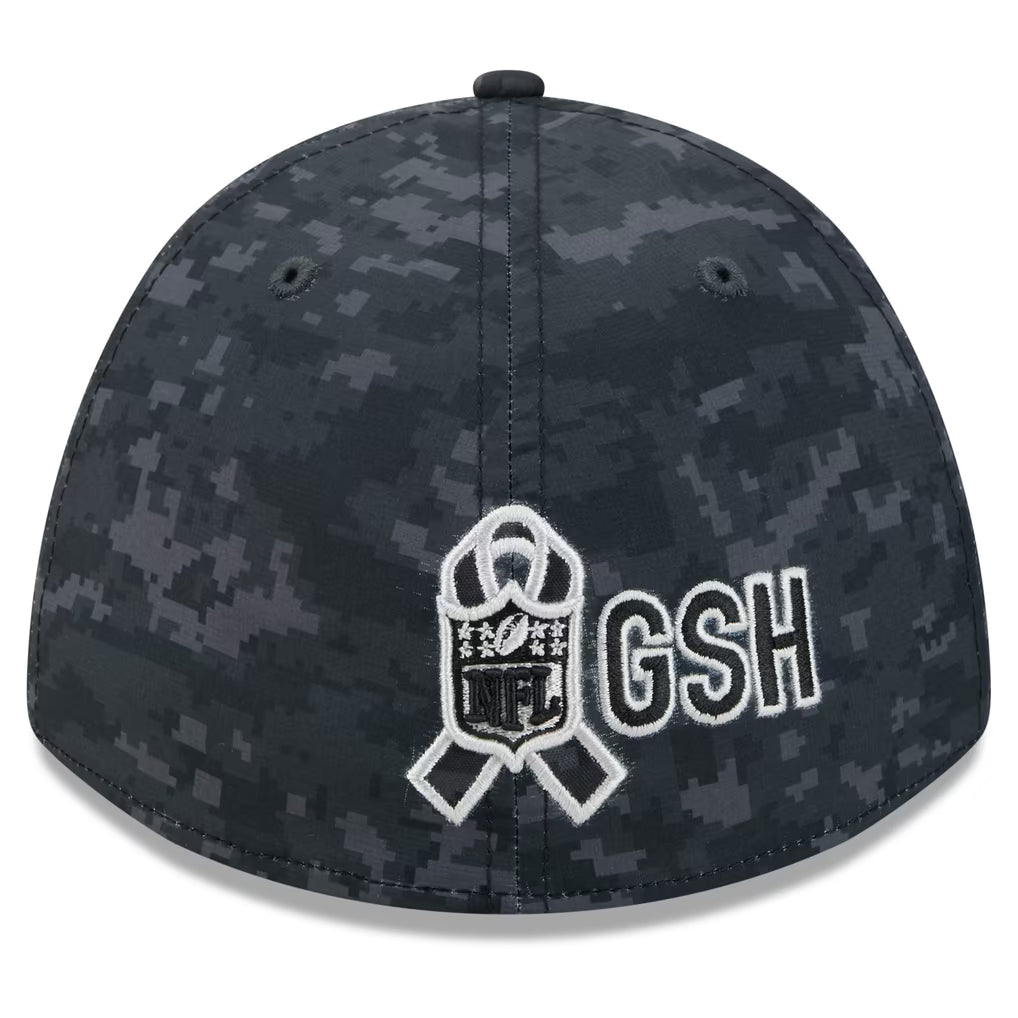 Chicago Bears New Era 2026 Salute To Service 39THIRTY M-Crown Stretch Hat - Black