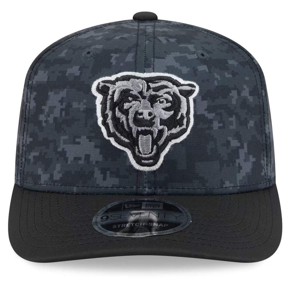 Men's New Era Black Chicago Bears 2026 Salute To Service 9SEVENTY Adjustable Hat