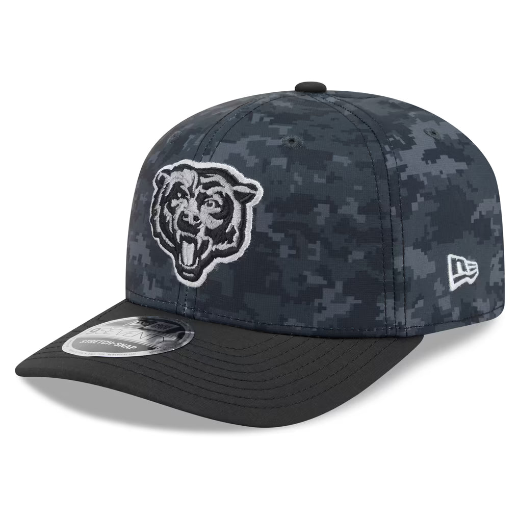 Men's New Era Black Chicago Bears 2026 Salute To Service 9SEVENTY Adjustable Hat