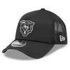 Chicago Bears New Era 2026 Salute To Service Apex 9FORTY Bearhead Logo Adjustable Trucker Hat - Black