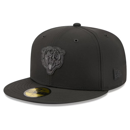 Chicago Bears 2026 NFL Sideline Performance 59FIFTY Tonal Black Fitted Hat