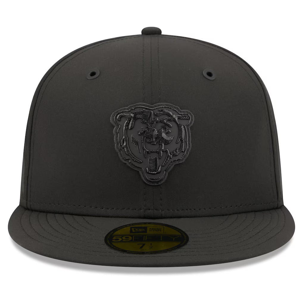 Chicago Bears 2026 NFL Sideline Performance 59FIFTY Tonal Black Fitted Hat