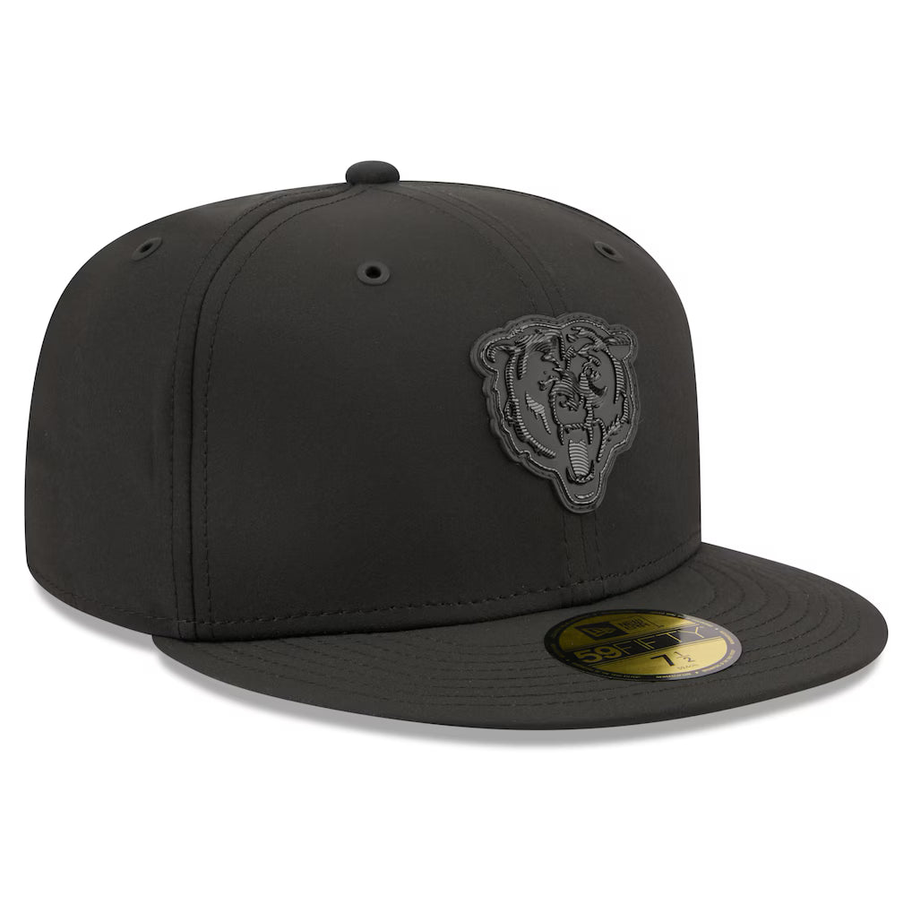 Chicago Bears 2026 NFL Sideline Performance 59FIFTY Tonal Black Fitted Hat