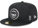 Men's Chicago Cubs New Era Black 2024 Clubhouse 59FIFTY Fitted Hat - Pro Jersey Sports