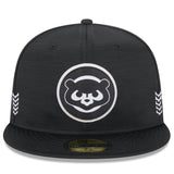 Men's Chicago Cubs New Era Black 2024 Clubhouse 59FIFTY Fitted Hat - Pro Jersey Sports