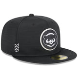 Men's Chicago Cubs New Era Black 2024 Clubhouse 59FIFTY Fitted Hat - Pro Jersey Sports