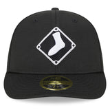 Men's Chicago White Sox New Era Black 2025 Batting Practice Low Profile 59FIFTY Fitted Hat - Pro Jersey Sports