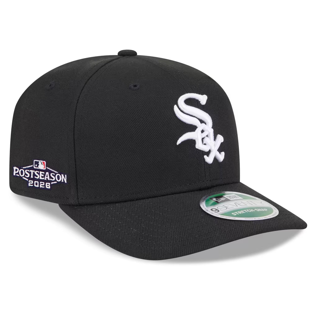 Chicago White Sox New Era 2026 MLB Postseason Side Patch 9SEVENTY Adjustable Hat - Black