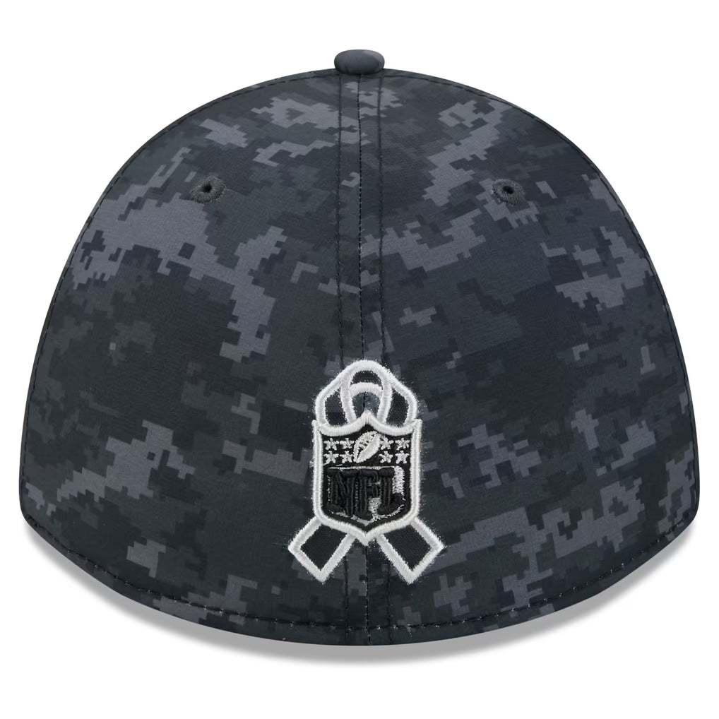 Men's Dallas Cowboys New Era Black 2026 Salute To Service 39THIRTY M-Crown Stretch Hat