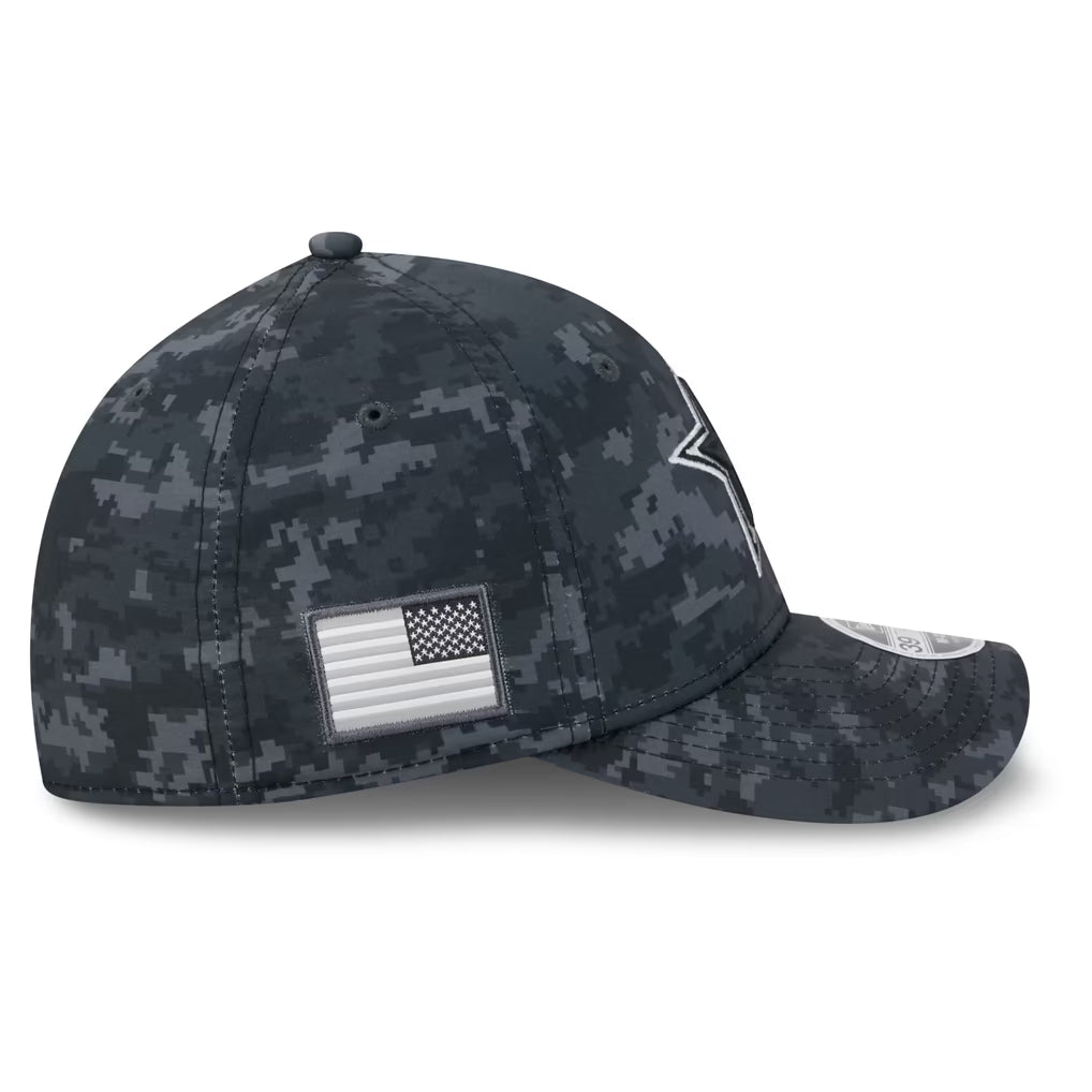 Men's Dallas Cowboys New Era Black 2026 Salute To Service 39THIRTY M-Crown Stretch Hat