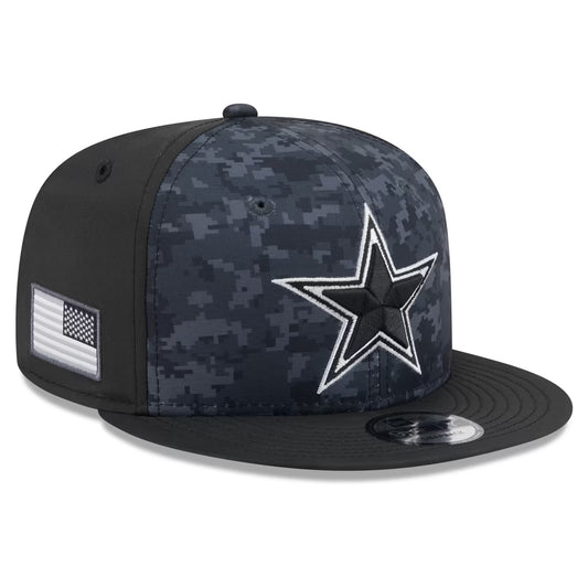 Men's Dallas Cowboys New Era Black 2026 Salute To Service 9FIFTY Snapback Hat