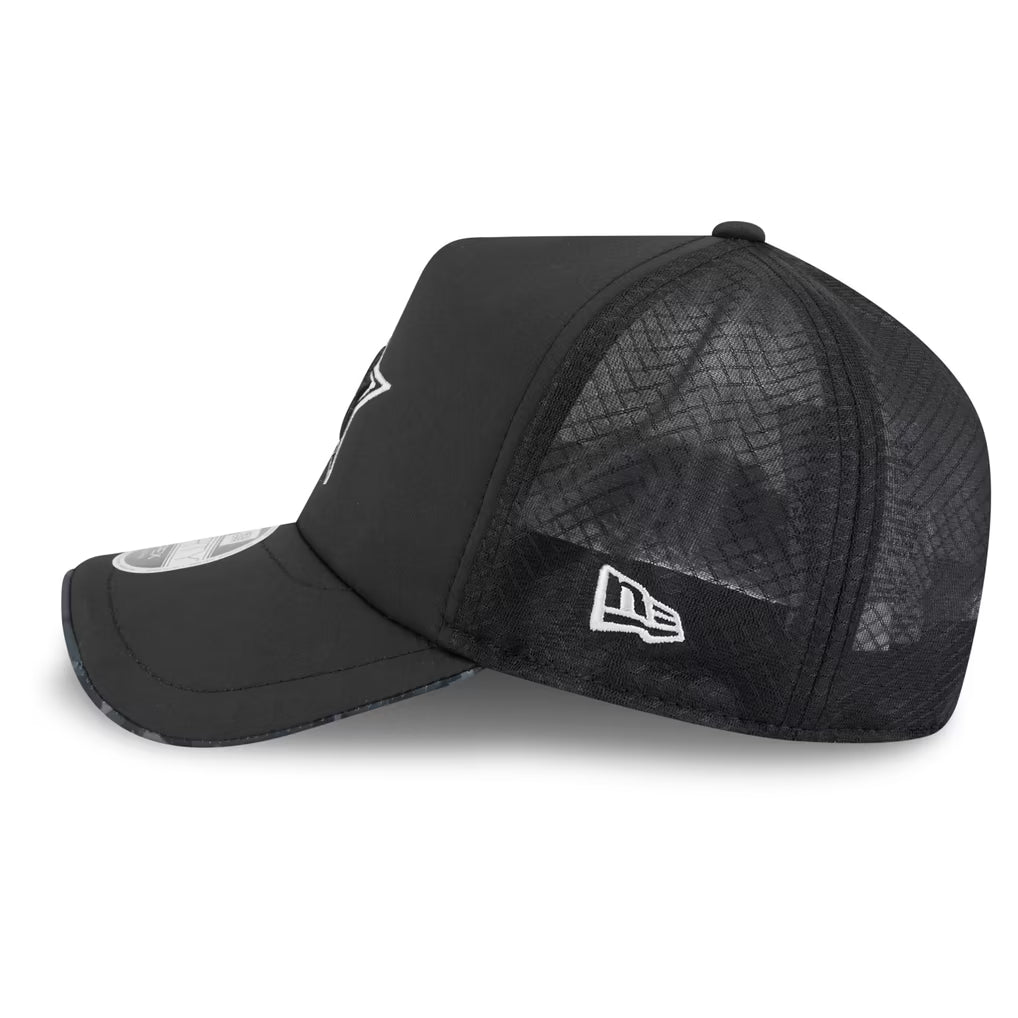 Dallas Cowboys New Era 2026 Salute To Service Apex 9FORTY Bearhead Logo Adjustable Trucker Hat - Black