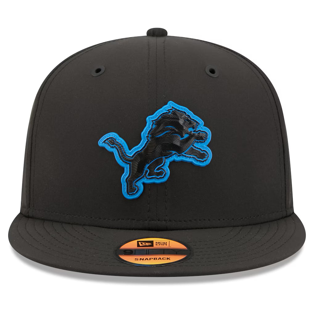 Men's Detroit Lions New Era 2026 NFL Sideline 9FIFTY Black Performance Adjustable Hat