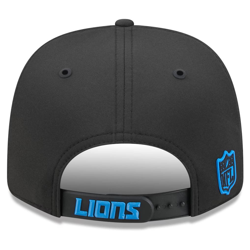 Men's Detroit Lions New Era 2026 NFL Sideline 9SEVENTY Black Adjustable Hat