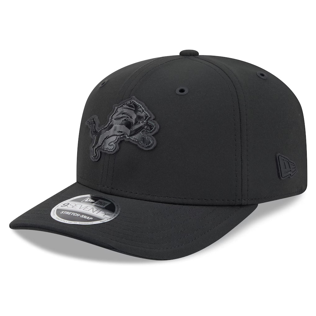 Men's Detroit Lions New Era 2026 NFL Sideline 9SEVENTY Black Adjustable Hat