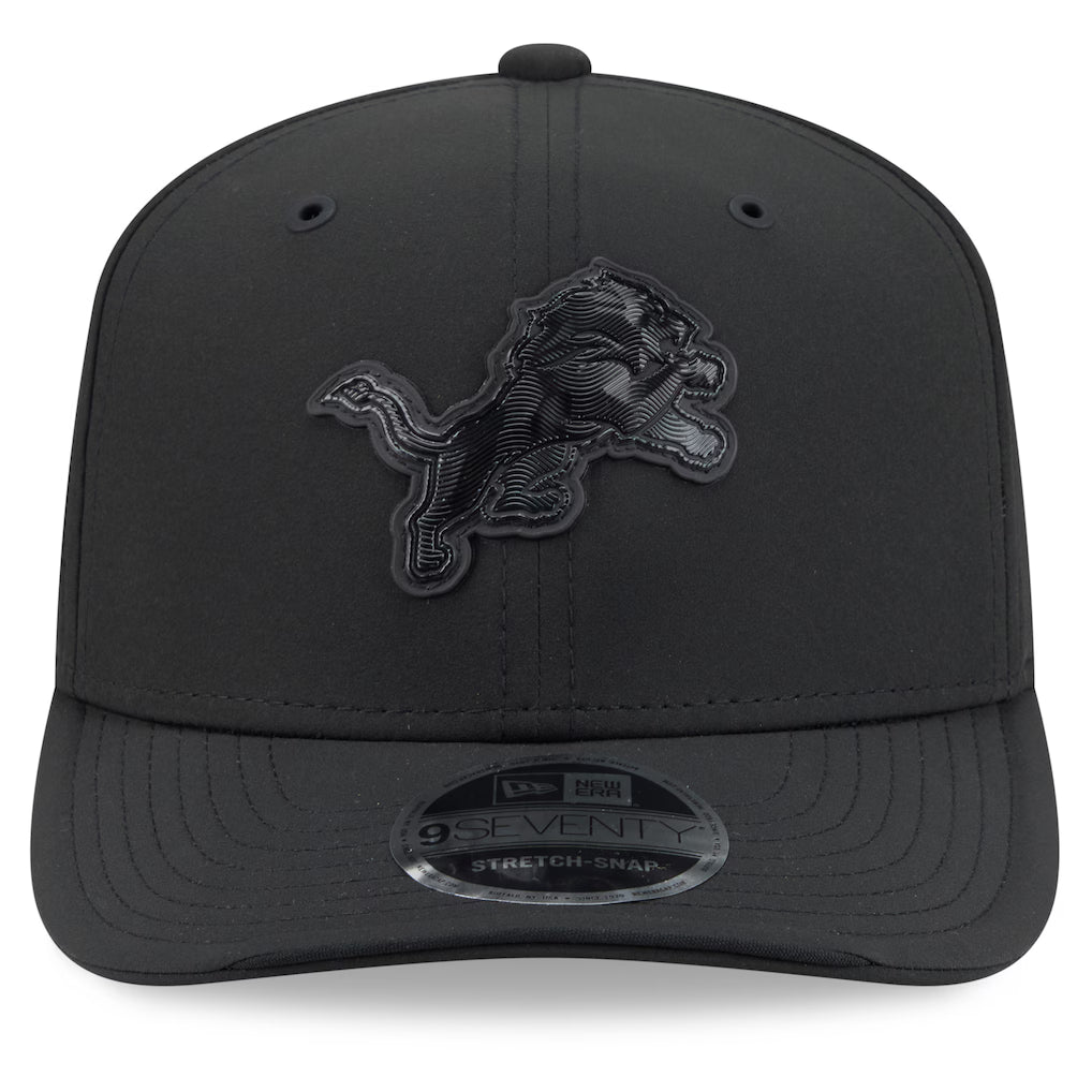 Men's Detroit Lions New Era 2026 NFL Sideline 9SEVENTY Black Adjustable Hat