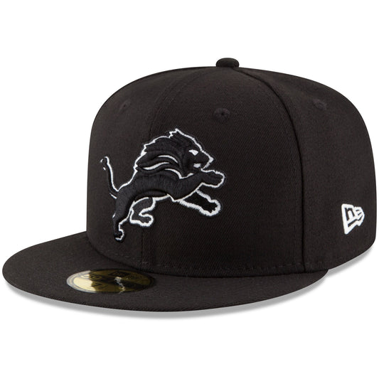 Men's Detroit Lions New Era B-Dub Basic 59FIFTY Fitted Hat