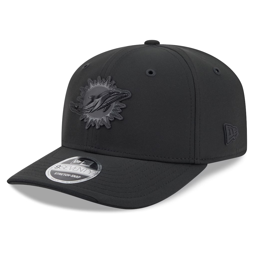 Men's Miami Dolphins New Era 2026 NFL Sideline 9SEVENTY Black Adjustable Hat
