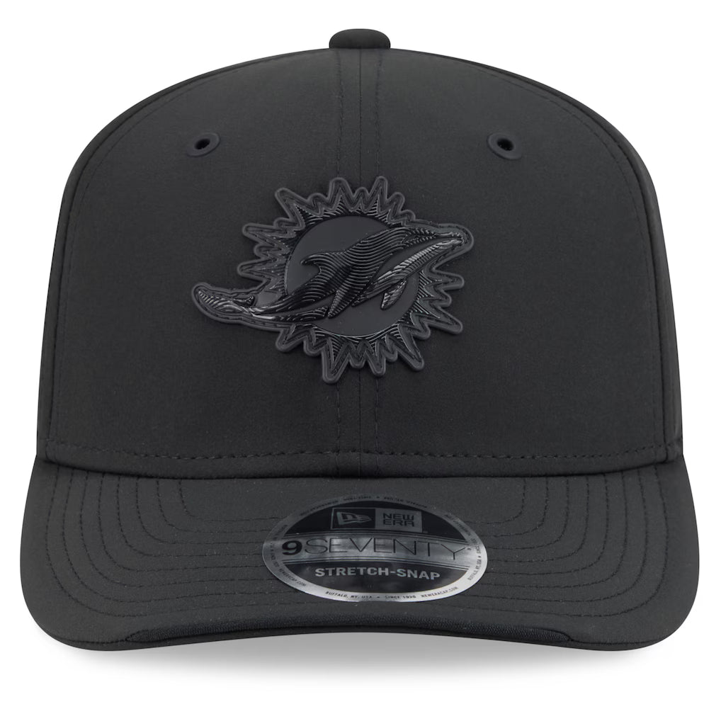 Men's Miami Dolphins New Era 2026 NFL Sideline 9SEVENTY Black Adjustable Hat