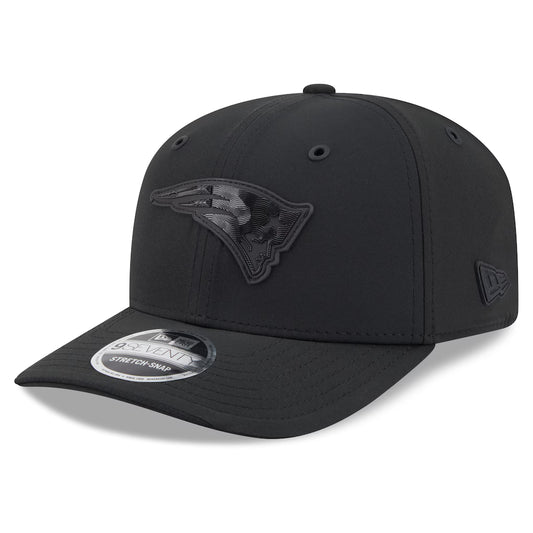 Men's New England Patriots New Era 2026 NFL Sideline 9SEVENTY Black Patriot Logo Adjustable Hat