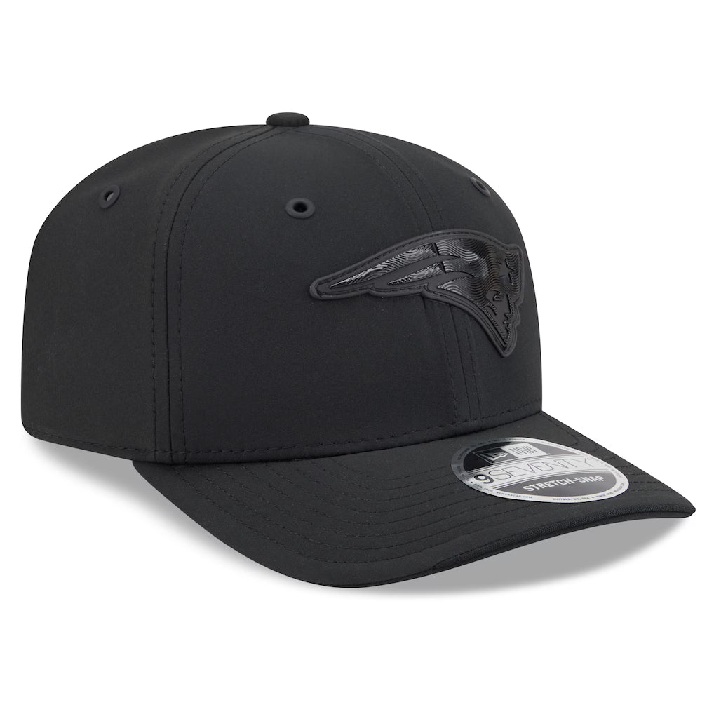 Men's New England Patriots New Era 2026 NFL Sideline 9SEVENTY Black Patriot Logo Adjustable Hat