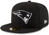 New England Patriots Black New Era B-Dub 59FIFTY Fitted Hat - Pro Jersey Sports