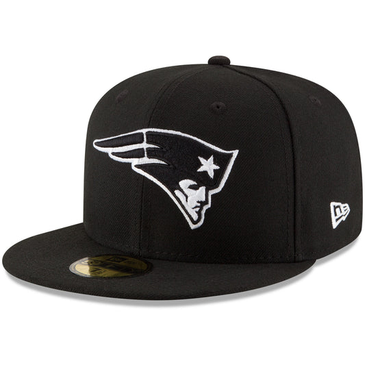 New England Patriots Black New Era B-Dub 59FIFTY Fitted Hat