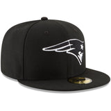 New England Patriots Black New Era B-Dub 59FIFTY Fitted Hat - Pro Jersey Sports
