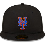 Men's New York Mets New Era Black Alternate Authentic Collection On Field 59FIFTY Fitted Hat - Pro Jersey Sports