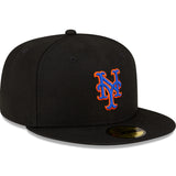 Men's New York Mets New Era Black Alternate Authentic Collection On Field 59FIFTY Fitted Hat - Pro Jersey Sports