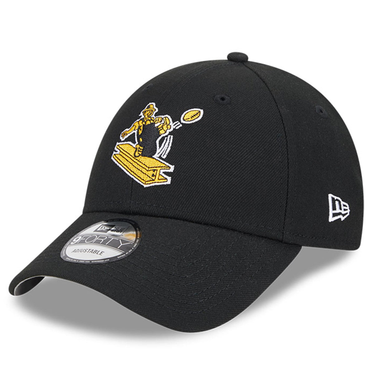 Men's New Era Pittsburgh Steelers Black 2023 Sideline Historic 9FORTY Adjustable Hat - Pro Jersey Sports