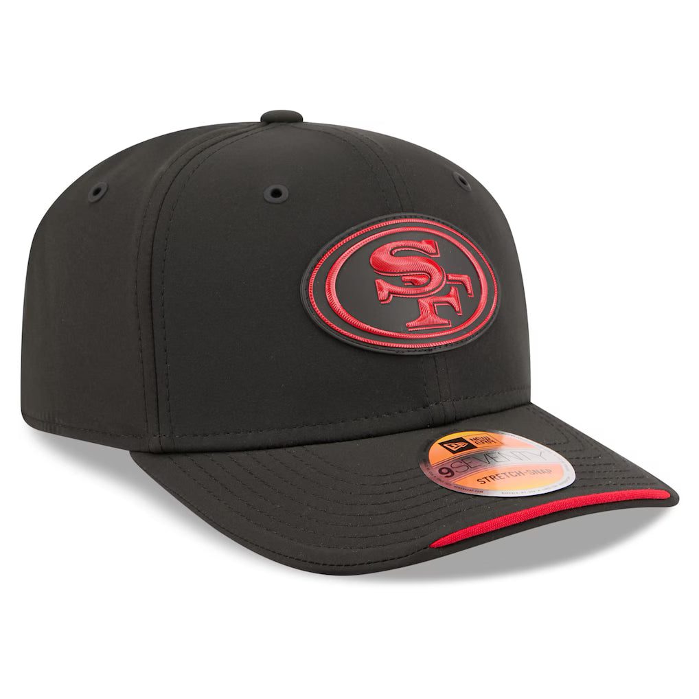 Men's San Francisco 49ers New Era 2026 NFL Sideline 9SEVENTY Black Adjustable Hat