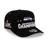 Men's Seattle Seahawks New Era Charcoal Super Bowl LX 9FORTY A-Frame Trucker Adjustable Hat - Pro Jersey Sports