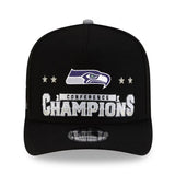 Men's Seattle Seahawks New Era Charcoal Super Bowl LX 9FORTY A-Frame Trucker Adjustable Hat - Pro Jersey Sports